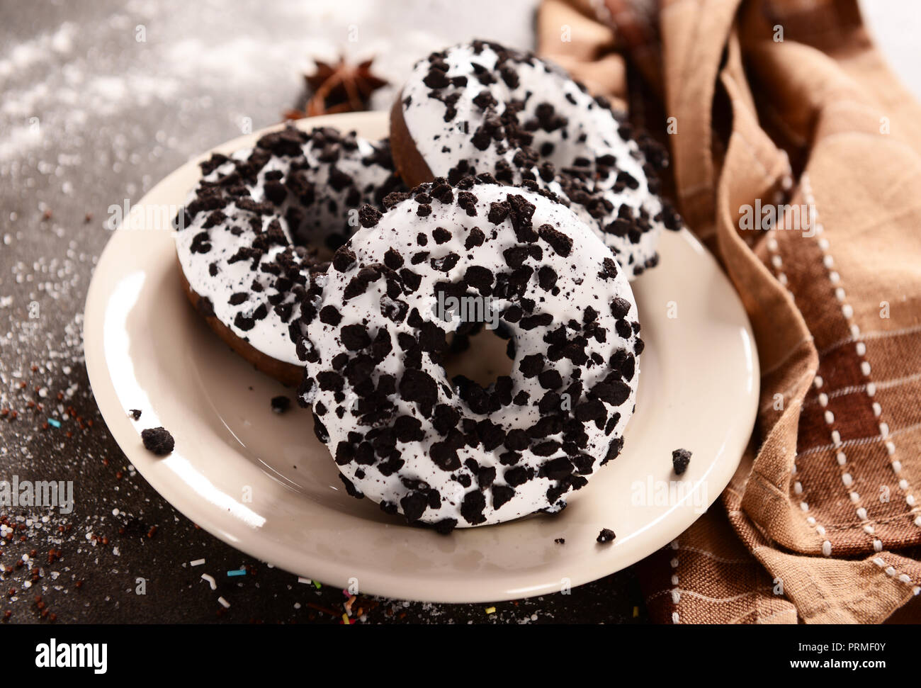 Süß und lecker doughtnuts Stockfoto