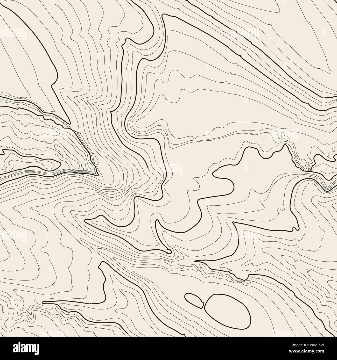 Topografische Karte Hintergrund konzept mit Platz für Ihre Kopie. Topographie Linien kunst Kontur, Berg Wanderweg, Form vektor design. Computer generiert. Stock Vektor