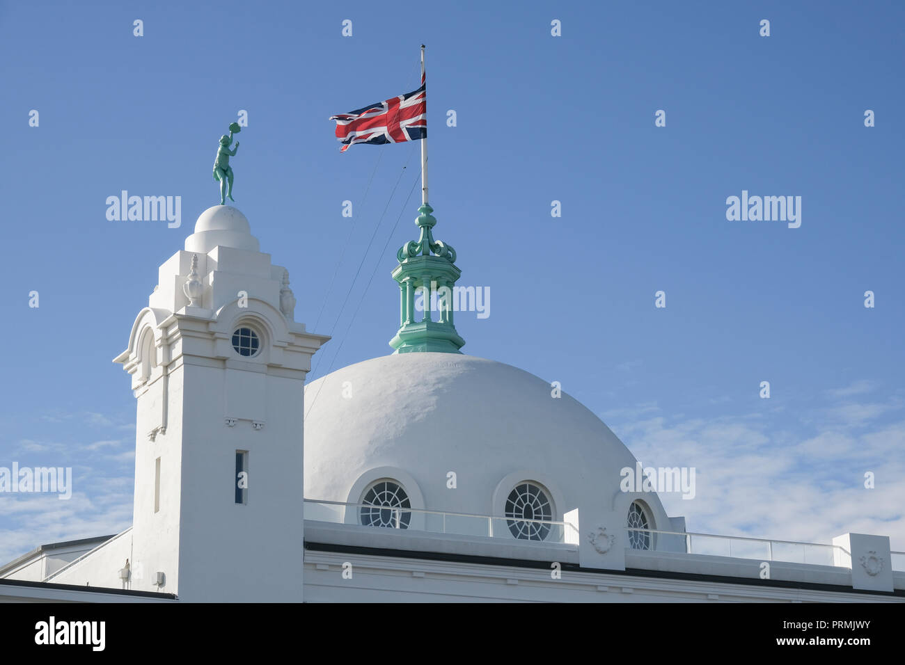 Spanische Stadt Wohn- und Freizeitanlage in Whitley Bay, Stadt am Meer in North Tyneside, Tyne and Wear. Vor kurzem renoviert. Stockfoto