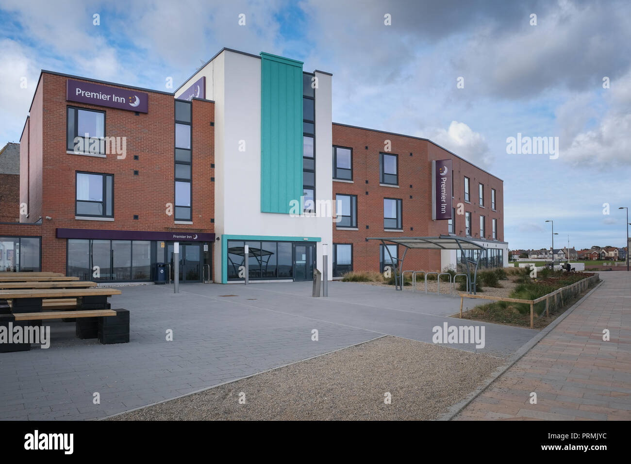 Premier Inn Hotel Spanish City Plaza Whitley Bay Tyne und Wear Stockfoto