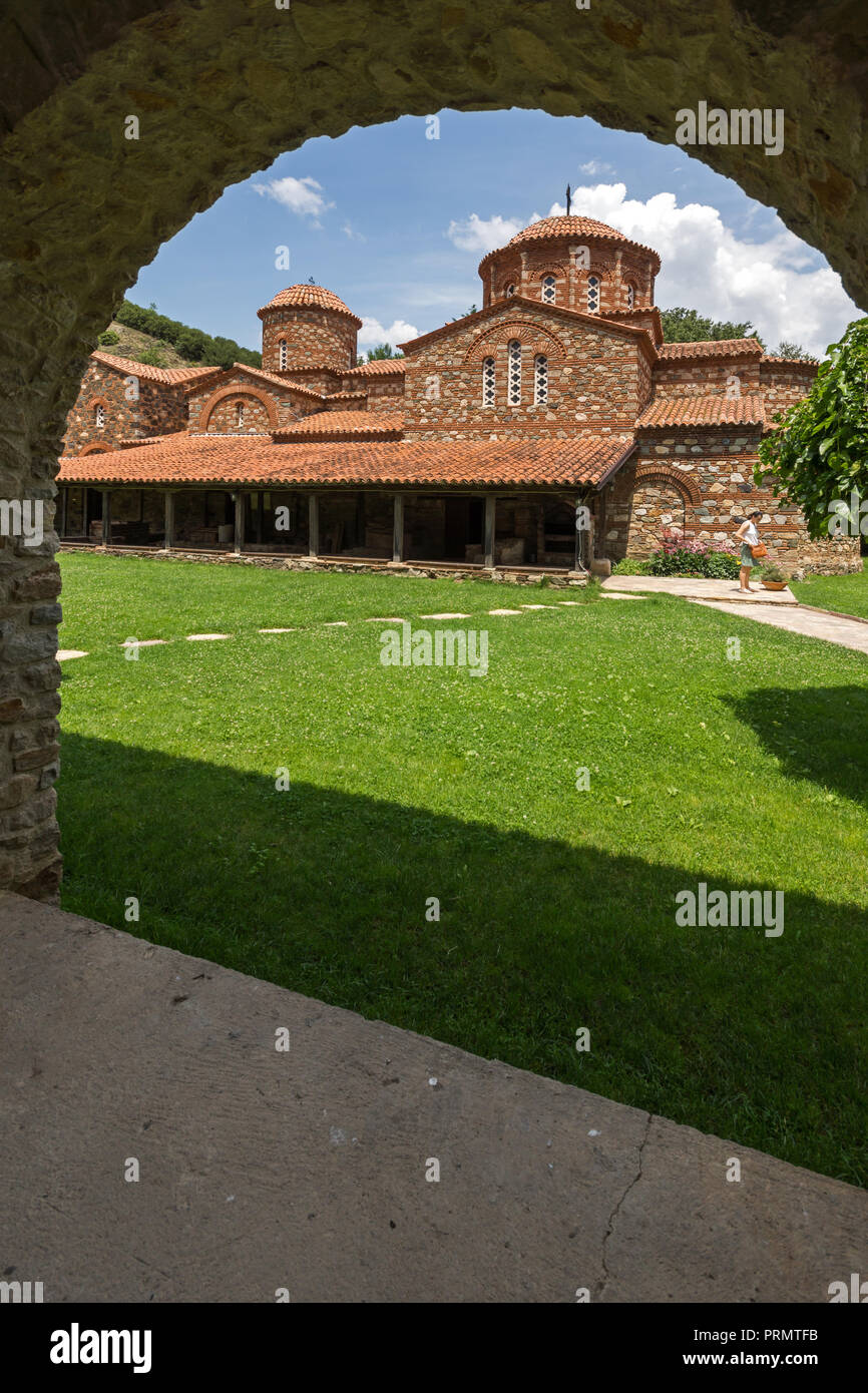 Mittelalterliche Vodoca Kloster Saint Leontius in der Nähe der Stadt Strumica, Republik Mazedonien Stockfoto