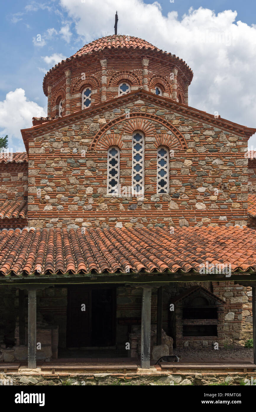 Mittelalterliche Vodoca Kloster Saint Leontius in der Nähe der Stadt Strumica, Republik Mazedonien Stockfoto