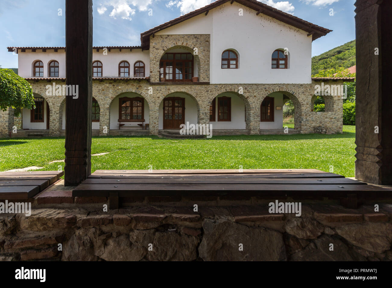 Mittelalterliche Vodoca Kloster Saint Leontius in der Nähe der Stadt Strumica, Republik Mazedonien Stockfoto