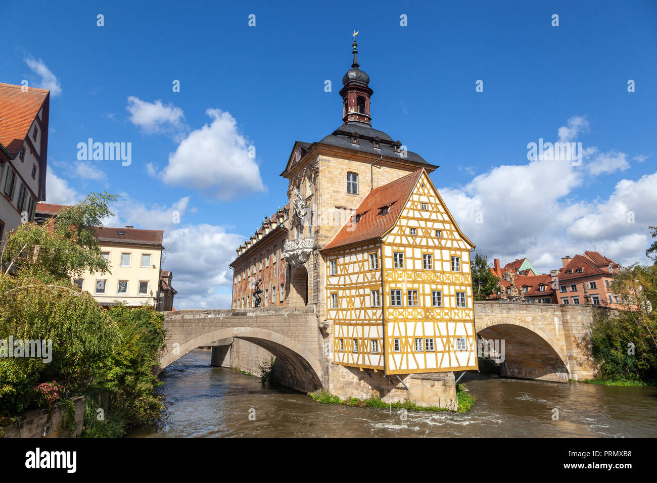 Historisches Rathaus in Bamberg, Bayern, Deutschland Stockfoto