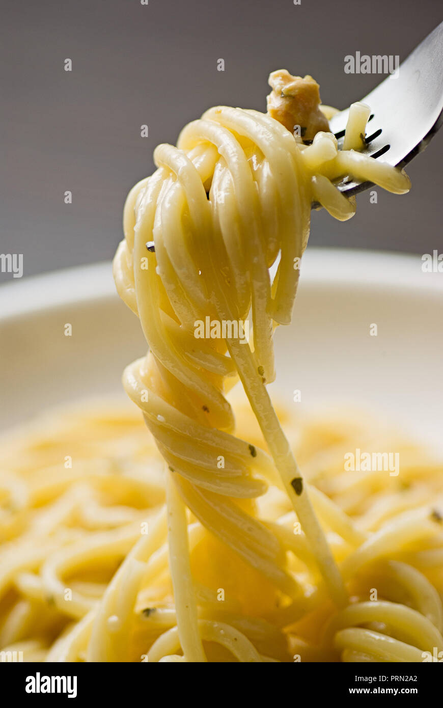 Essen Spaghetti Stockfoto