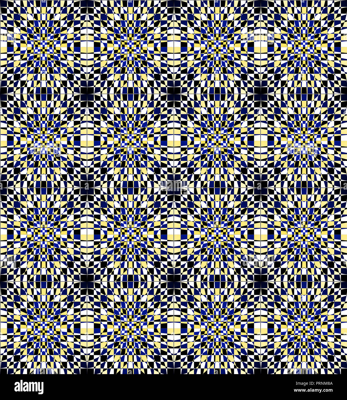 Nahtlose Hintergrund. Abstrakte kaleidoskopartige Muster Stockfoto