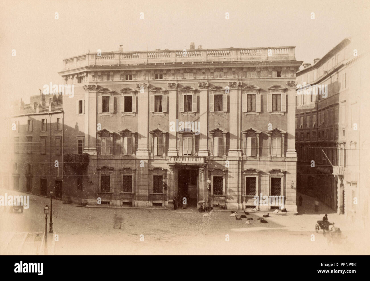 Palazzo Cenci Bolognetti, Piazza del Gesù, Rom, Italien 1891 Stockfoto