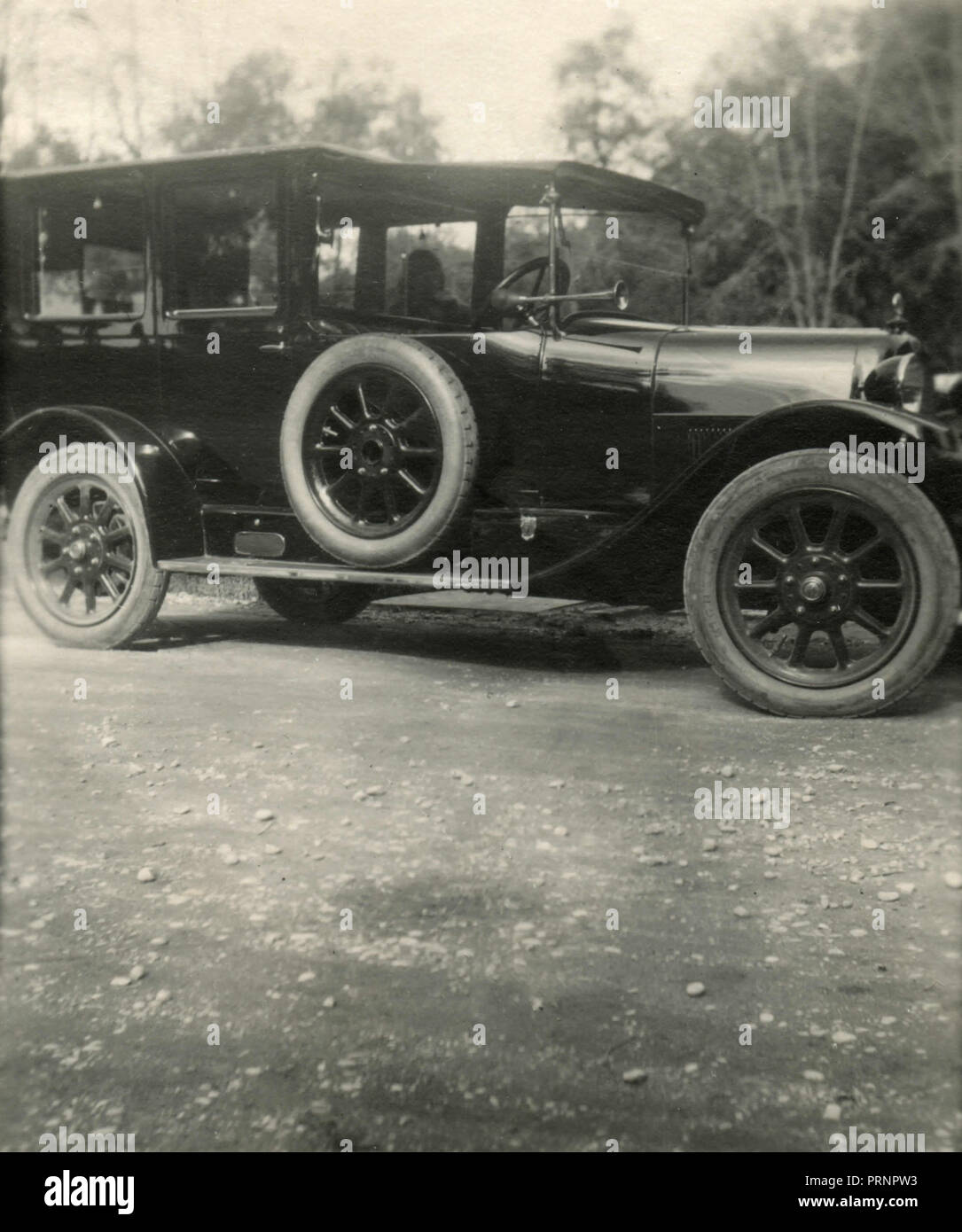 Großen alten schwarzen Auto, 1900 s Stockfoto