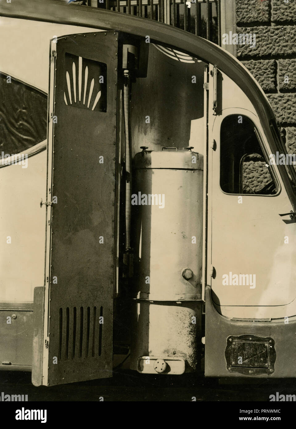 Kohle betriebene Automobil, Paris, Frankreich 1935 Stockfoto