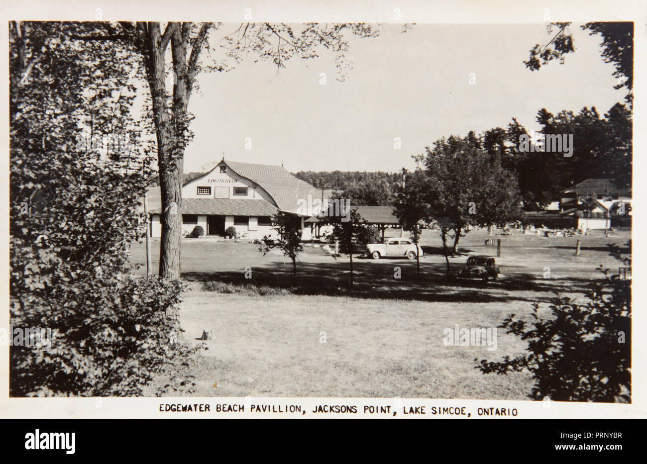 Edgewater Beach Pavilion, Jacksons Point, Lake Simcoe, Ontario, Kanada, unbekannter Fotograf, Antike Postkarte Stockfoto