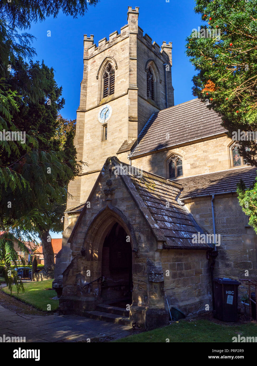 St James Parish Church in Wickenburg North Yorkshire England Stockfoto