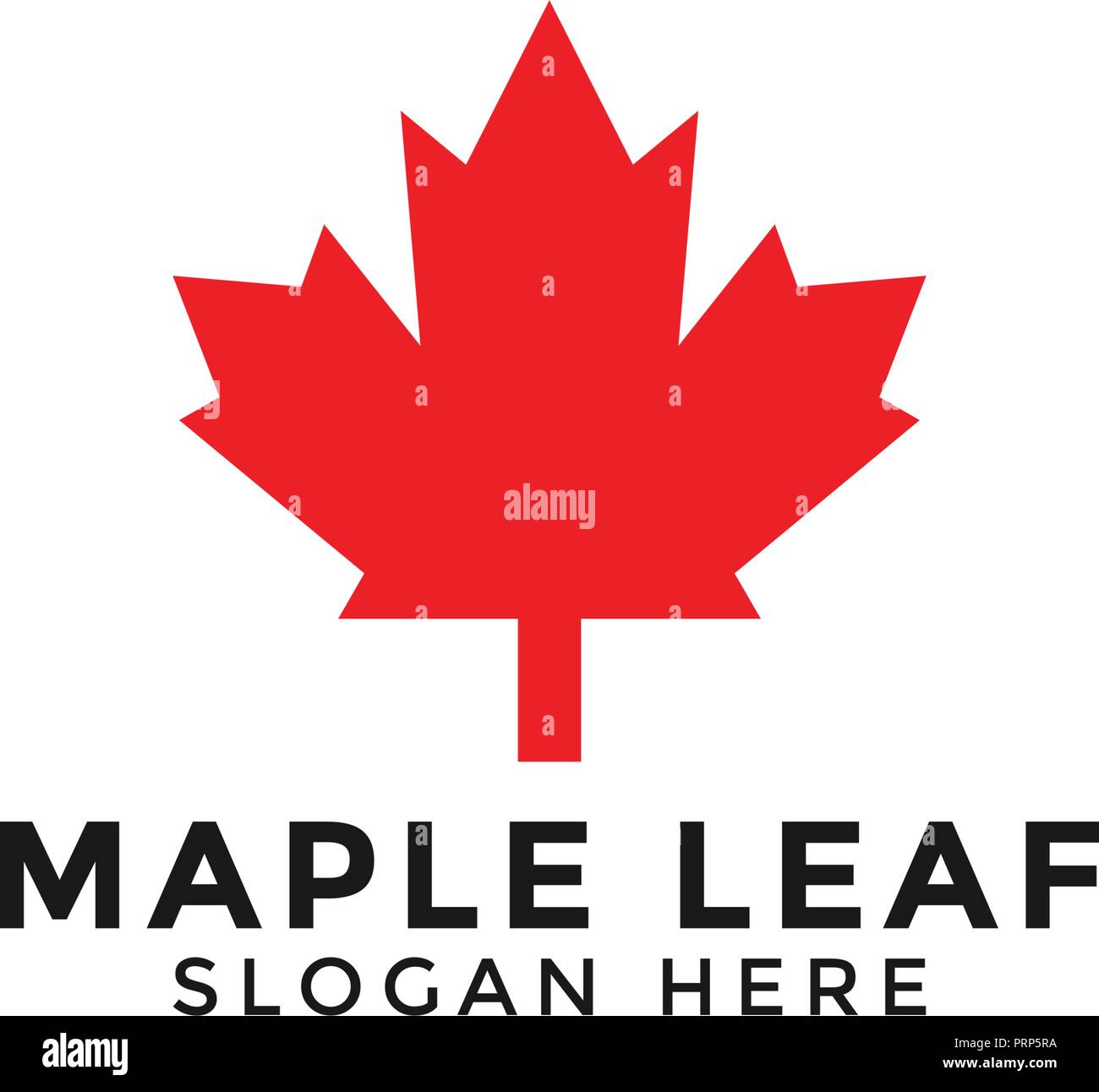 Abbildung: Red maple leaf logo Icon Design template Vector Stock Vektor