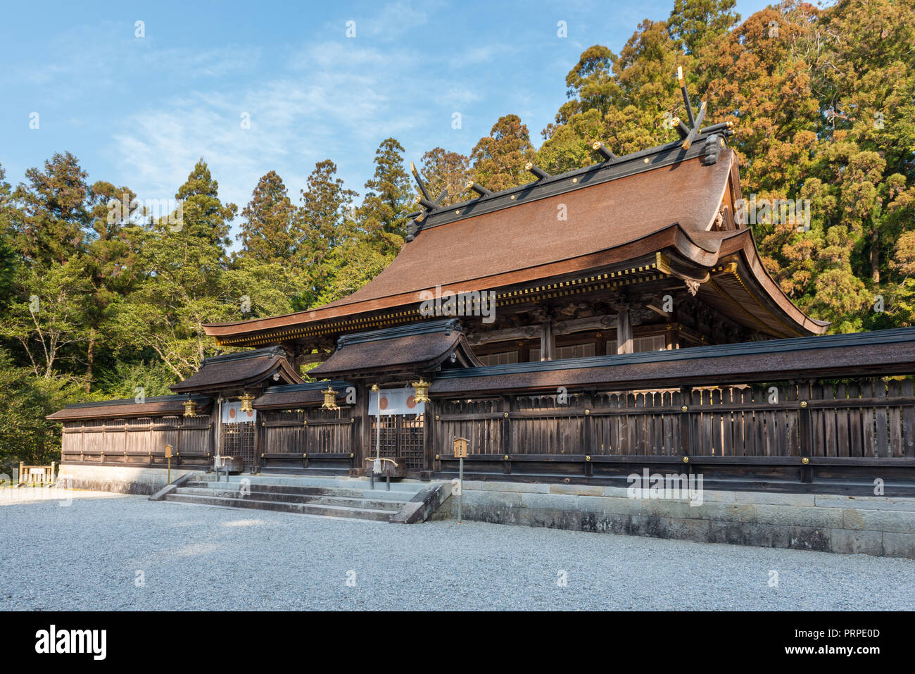 Kumano Hongu Taisha. Es ist eine der Kumano Sanzan, drei großen Heiligtümer von kumano. Wakayama Japan Stockfoto
