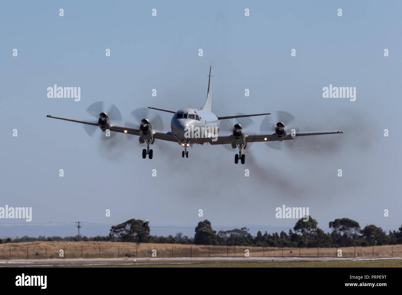 Royal Australian Air Force (RAAF) Lockheed AP-3C Orion Maritime Patrol und Anti-U-Boot Kriegsführung Flugzeuge. Stockfoto