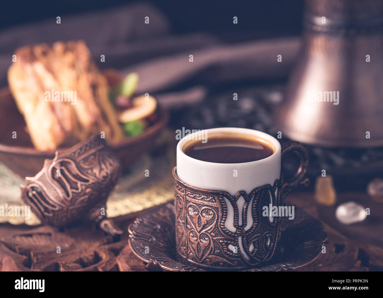 Kaffee im türkischen Stil Stockfoto