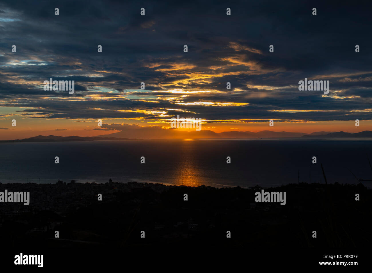 AmazingCloudySunset Stockfoto