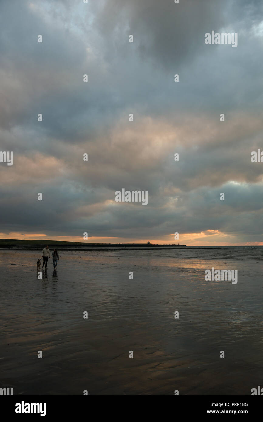 Workington shore lake district Sonnenuntergang Stockfoto