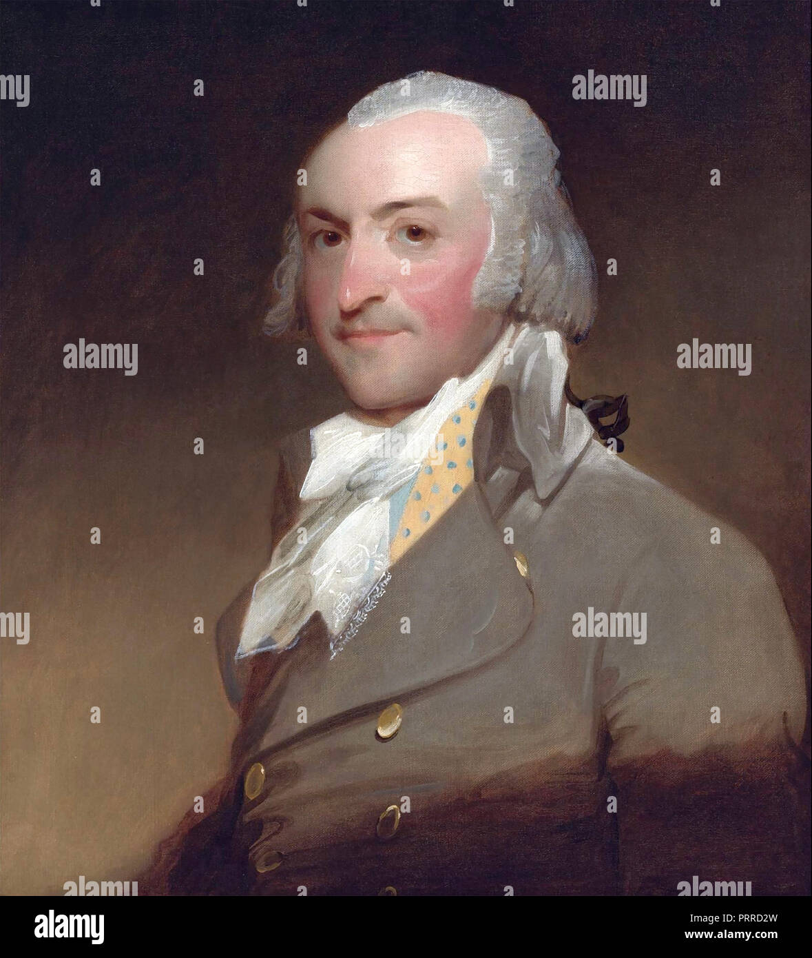 JOHN JACOB ASTOR (1763-1848) Deutsch-amerikanischer Geschäftsmann und Multimillionär in den Vereinigten Staaten. Von Gilbert Stuart 1794 lackiert Stockfoto