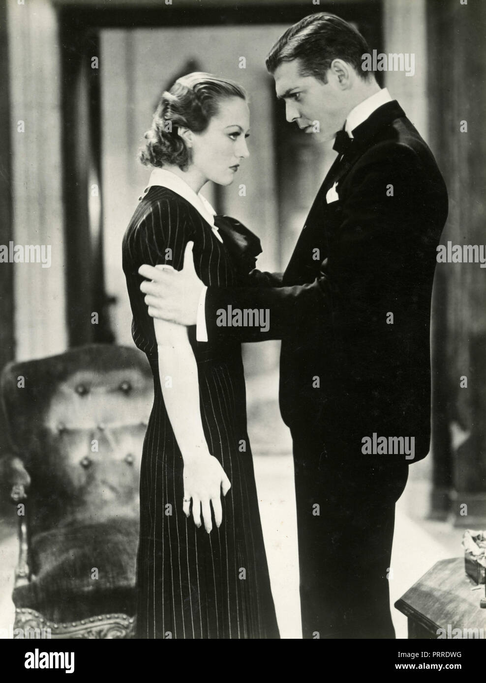 Schauspieler Joan Crawford und Clark Gable im Film Tanzen Dame, USA 1933 Stockfoto