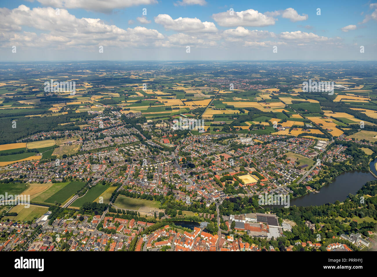 Elegantes Stadt An Der Ems In Nordrhein Westfalen Bild