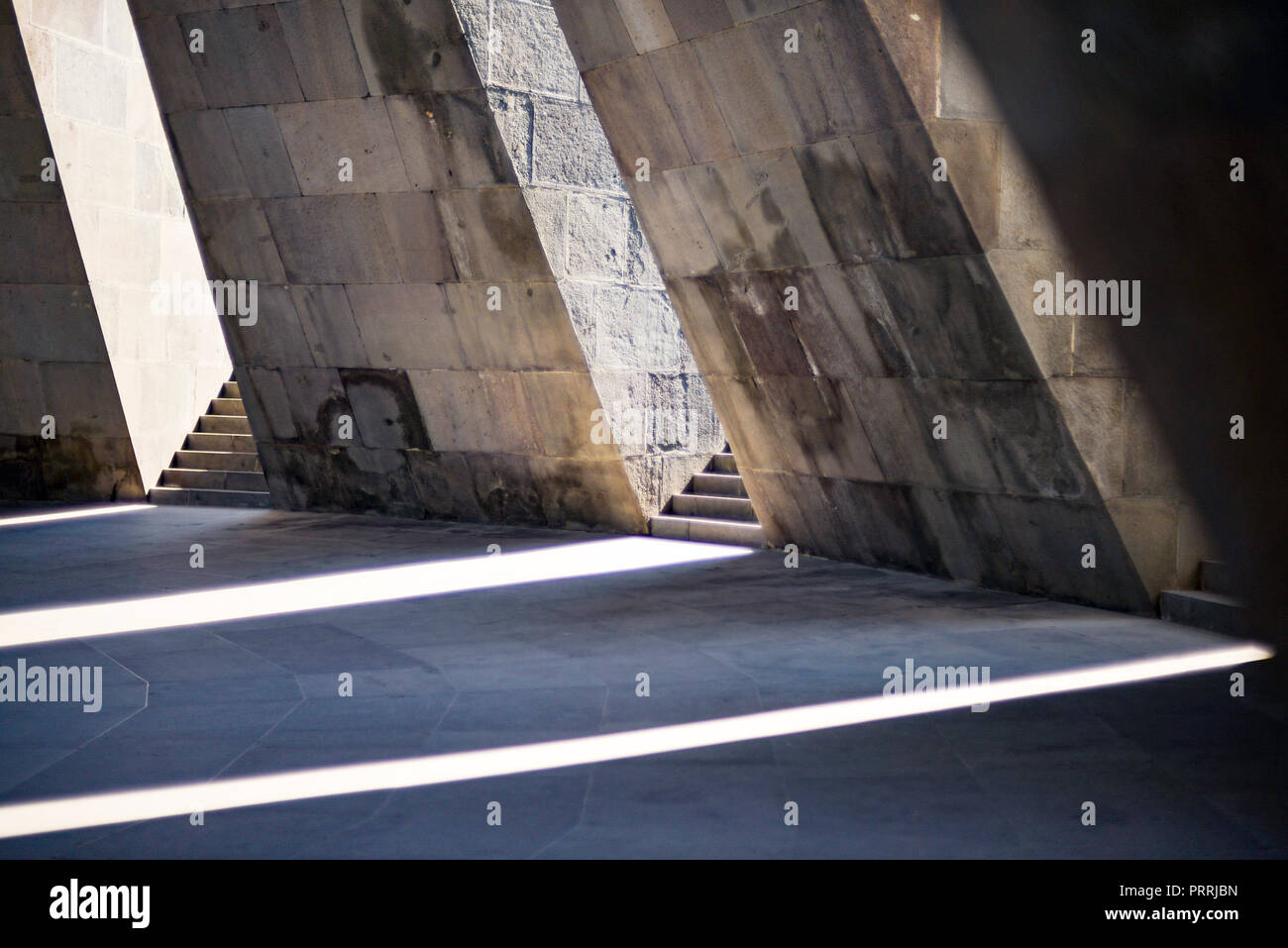 Die eindringliche armenischen Genozid Museum in der Hauptstadt Stockfoto