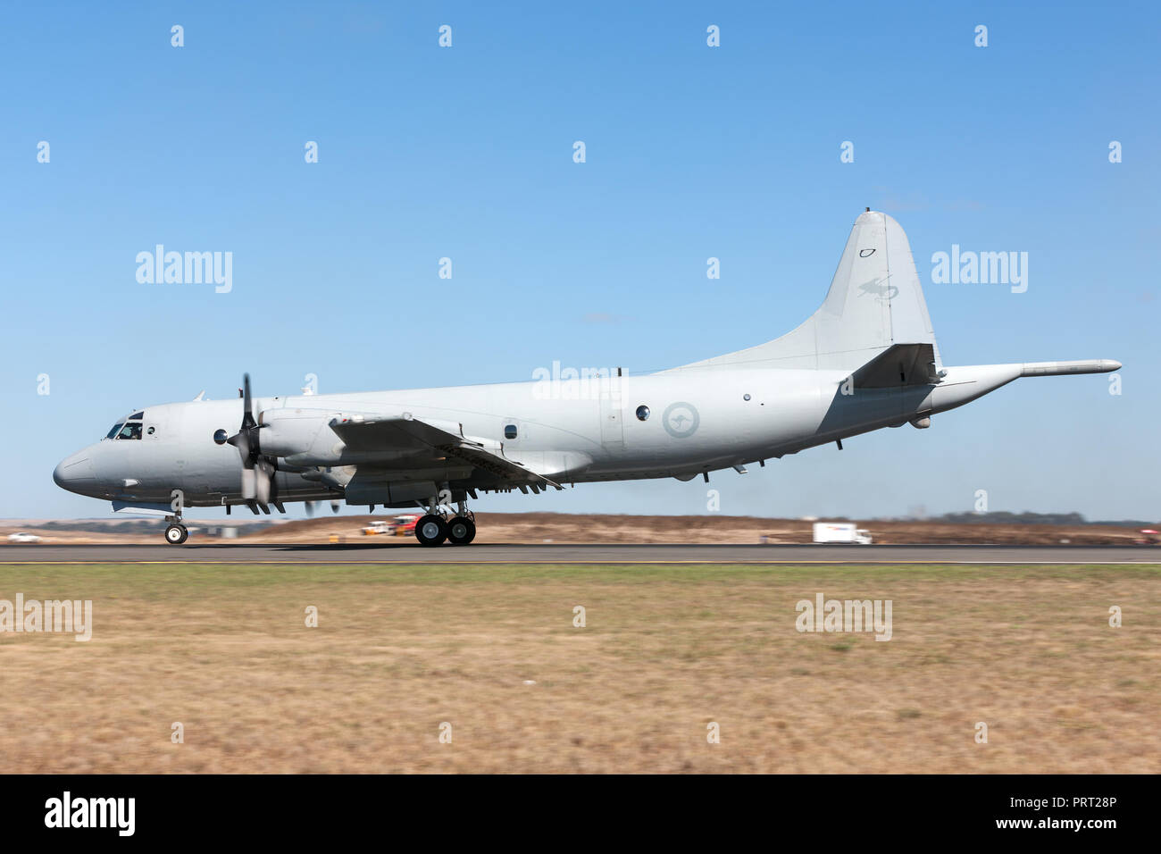 Royal Australian Air Force (RAAF) Lockheed AP-3C Orion Maritime Patrol und Anti-U-Boot Kriegsführung Flugzeuge. Stockfoto