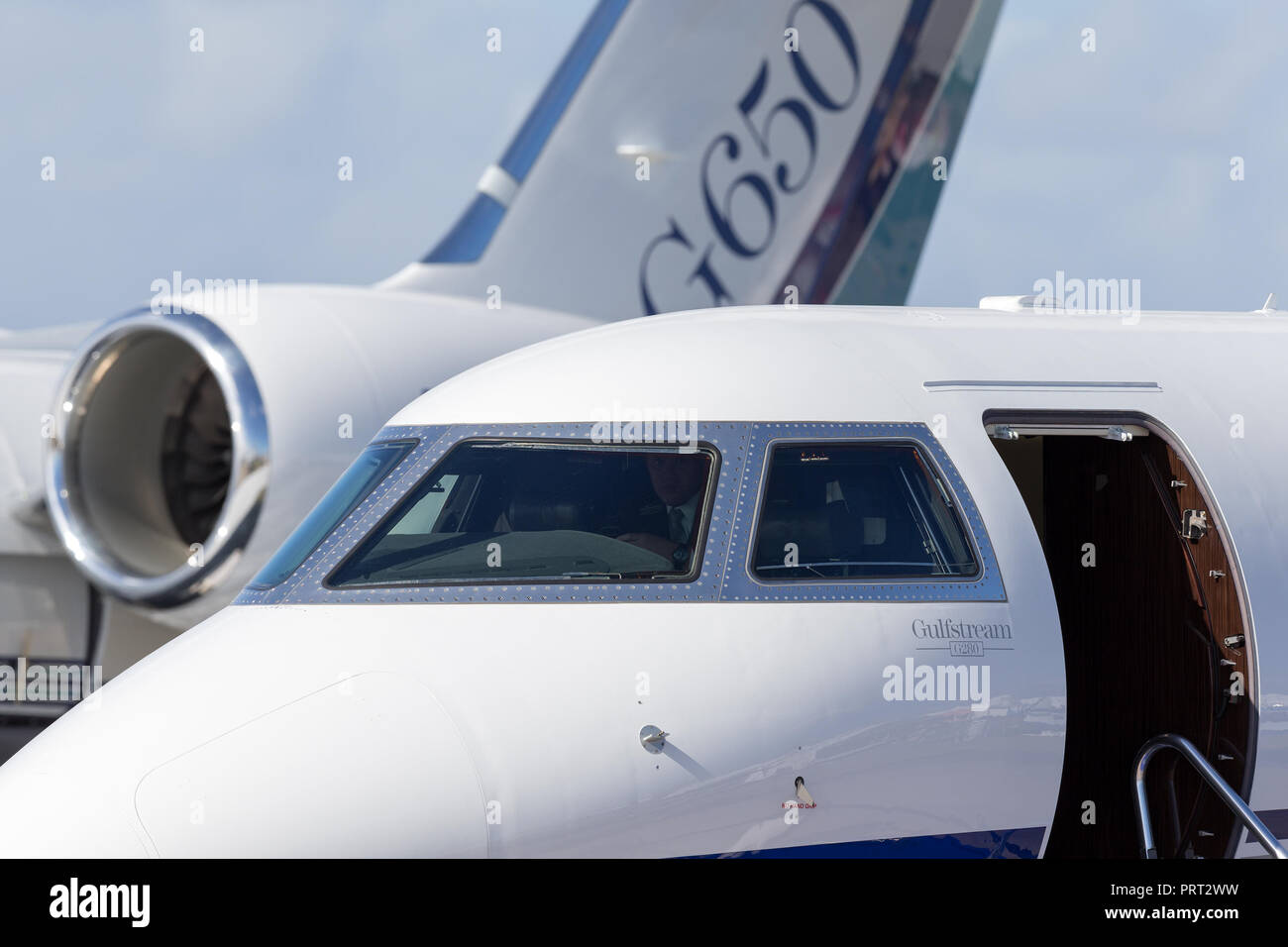 Gulfstream Aerospace G 280 Twin-engine Luxury Business Jets N 280 GD. Stockfoto