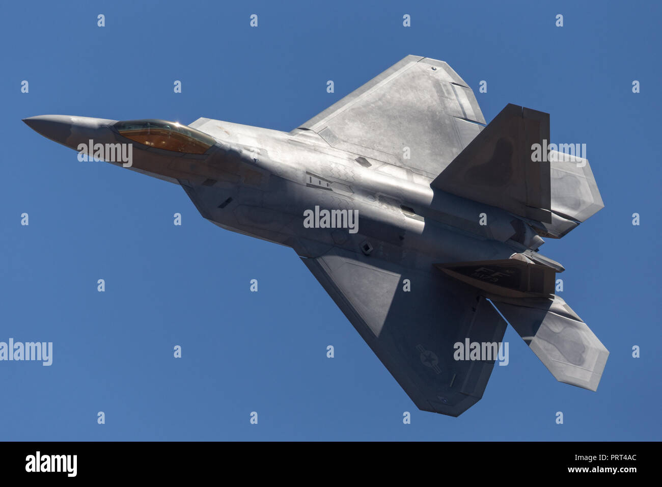 United States Air Force (USAF) Lockheed Martin F-22A Raptor der fünften Generation, Einzel-, Doppel - Motor, Stealth Tactical Fighter Aircraft. Stockfoto