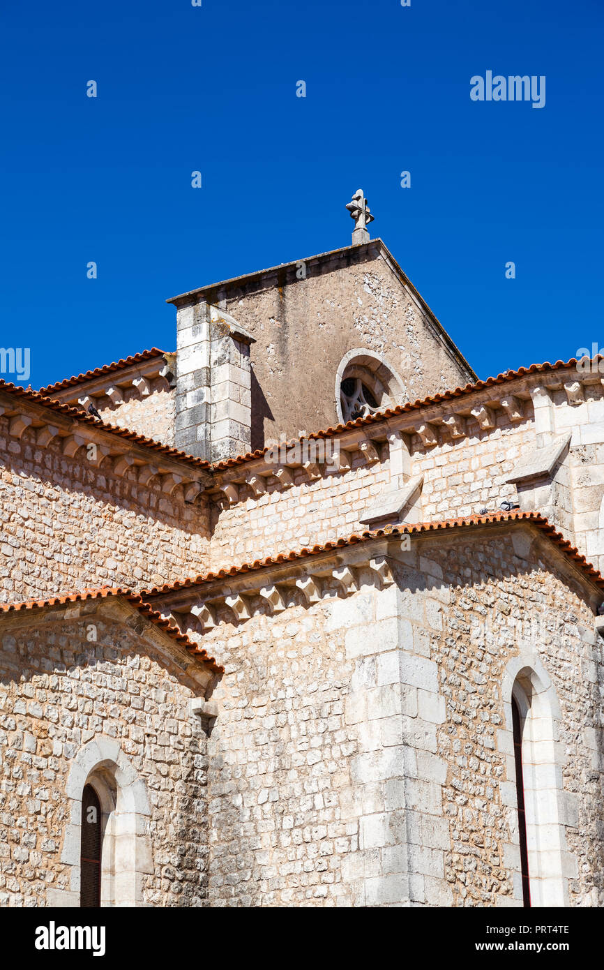 Santarem, Portugal. In der Nähe der Apsis und Kapellen der Igreja de Santa Clara Kirche. Bettelorden gotischen Architektur aus dem 13. Jahrhundert Stockfoto