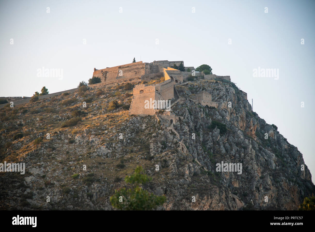 Burg Palamidi in der Nähe von Nafplio, Griechenland Stockfoto