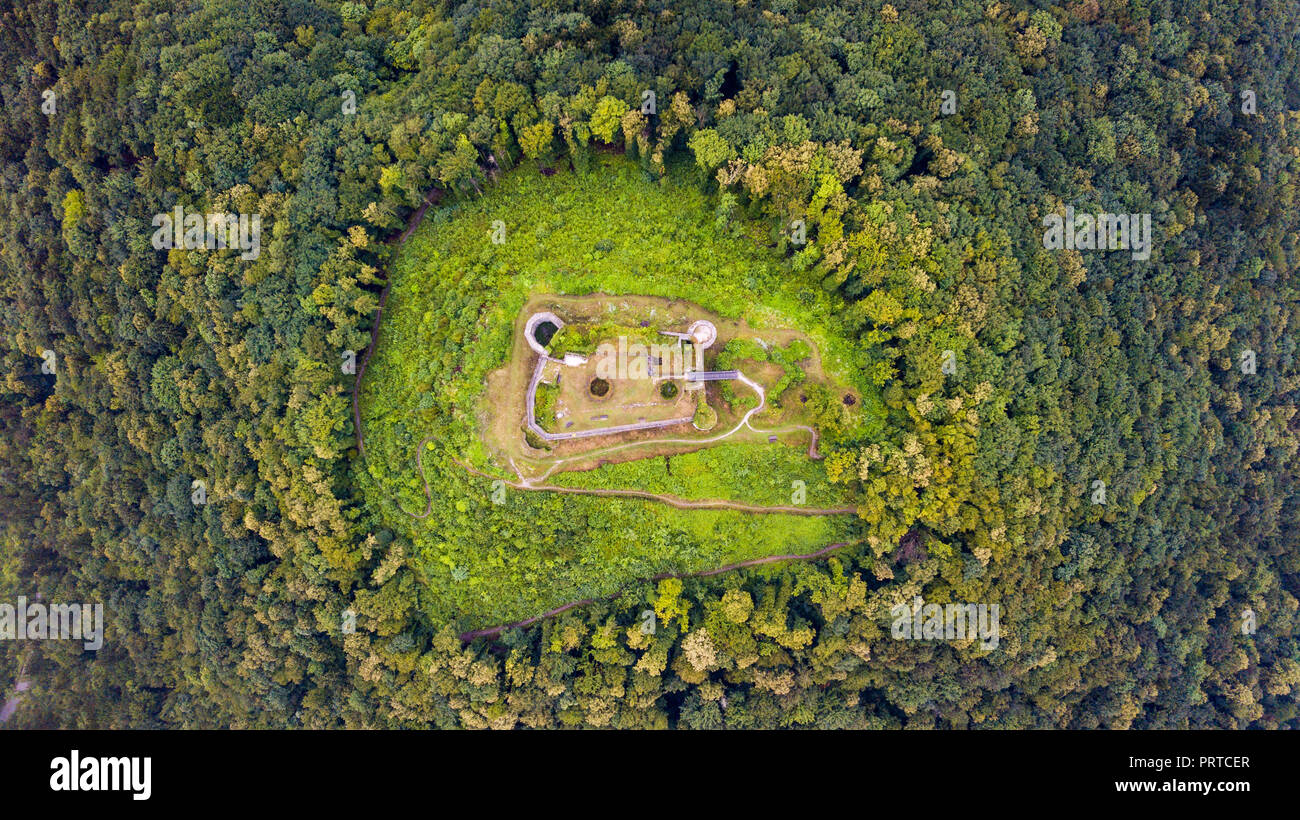 Tolmin Schloss oder Burg auf Kozlov Rob, über Tolmin, Slowenien Stockfoto