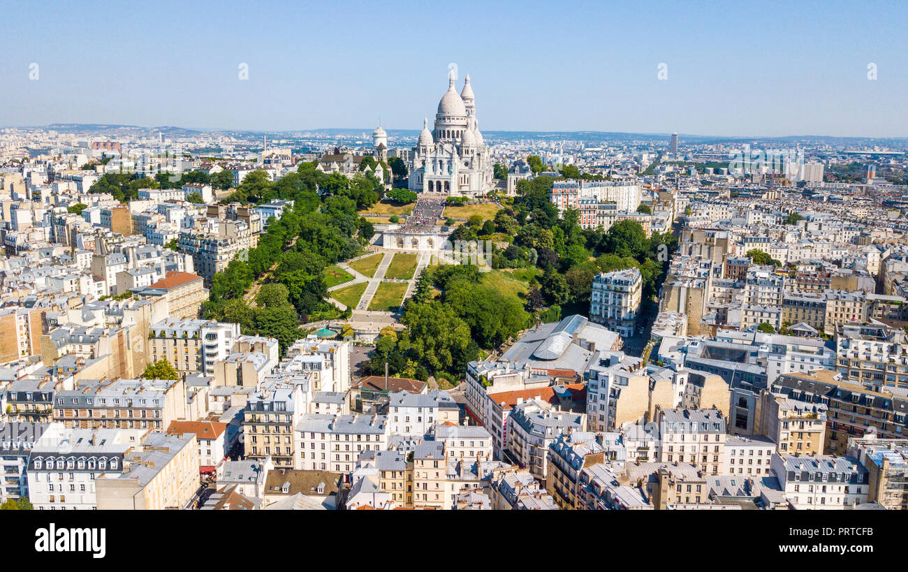 Sacre Coeur, Montmartre, Paris, Frankreich Stockfoto