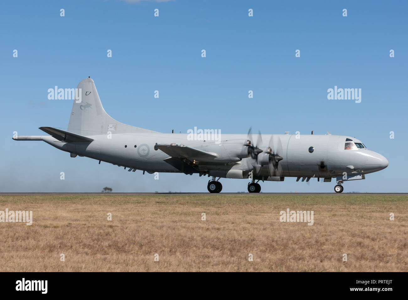 Royal Australian Air Force (RAAF) Lockheed AP-3C Orion Maritime Patrol und Anti-U-Boot Kriegsführung Flugzeuge. Stockfoto