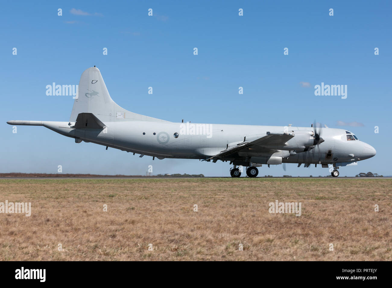 Royal Australian Air Force (RAAF) Lockheed AP-3C Orion Maritime Patrol und Anti-U-Boot Kriegsführung Flugzeuge. Stockfoto