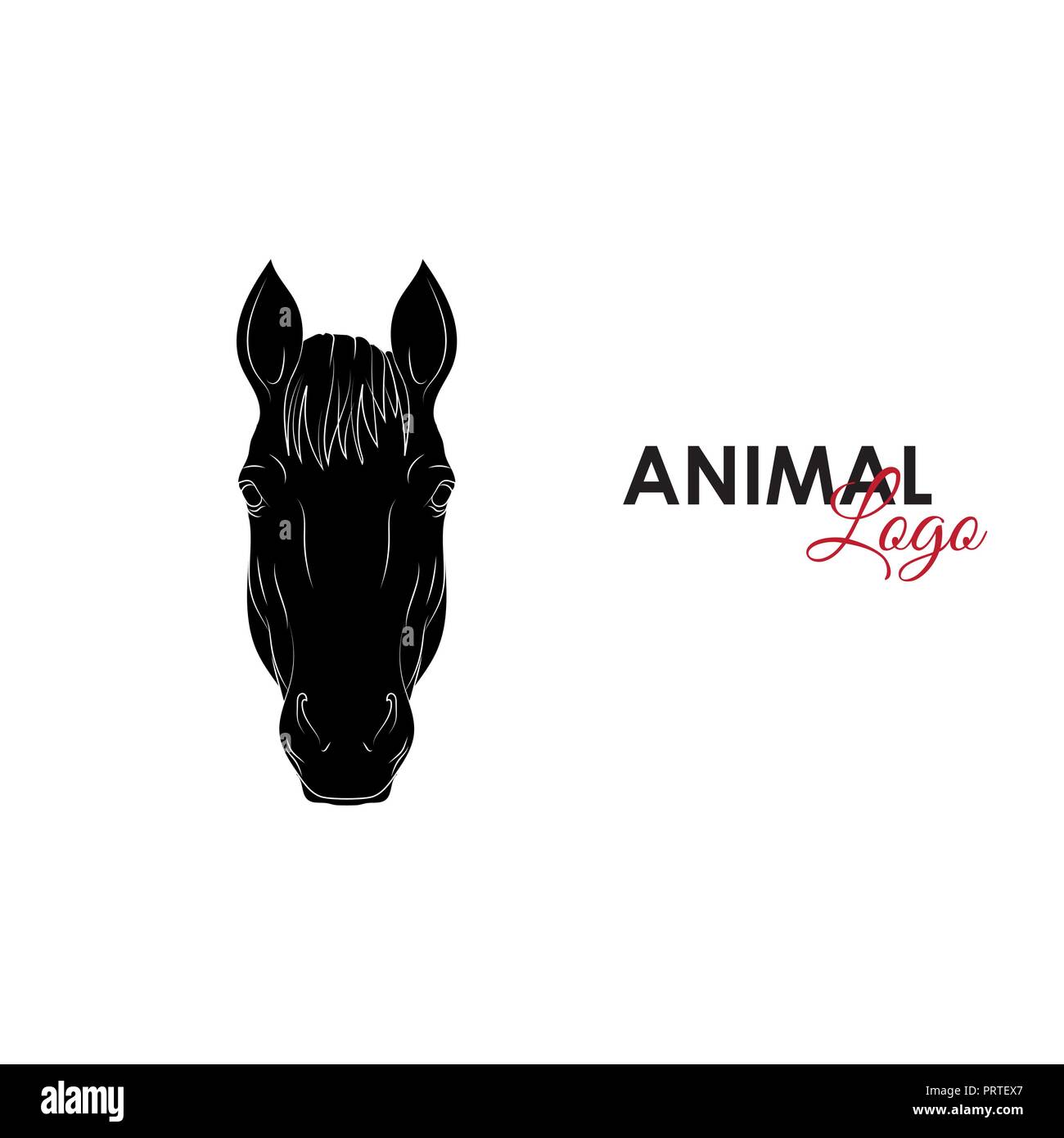 Pferd Symbol Symbol logo Vector Illustration Stock Vektor