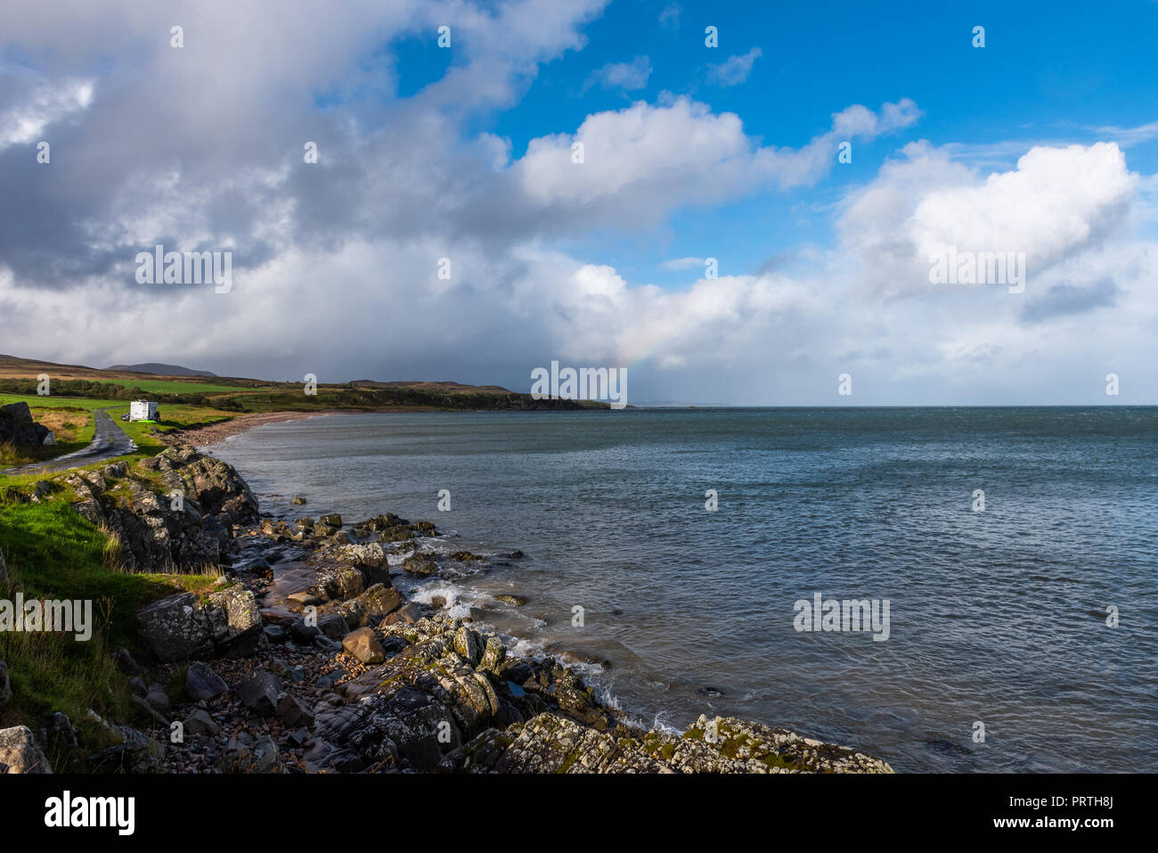 Claggain Bucht bei Ardtalla om der Inneren Hebriden Insel Islay Schottland Stockfoto