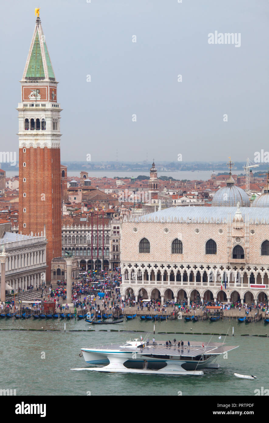 Solar Boot besuchen in Venedig Stockfoto