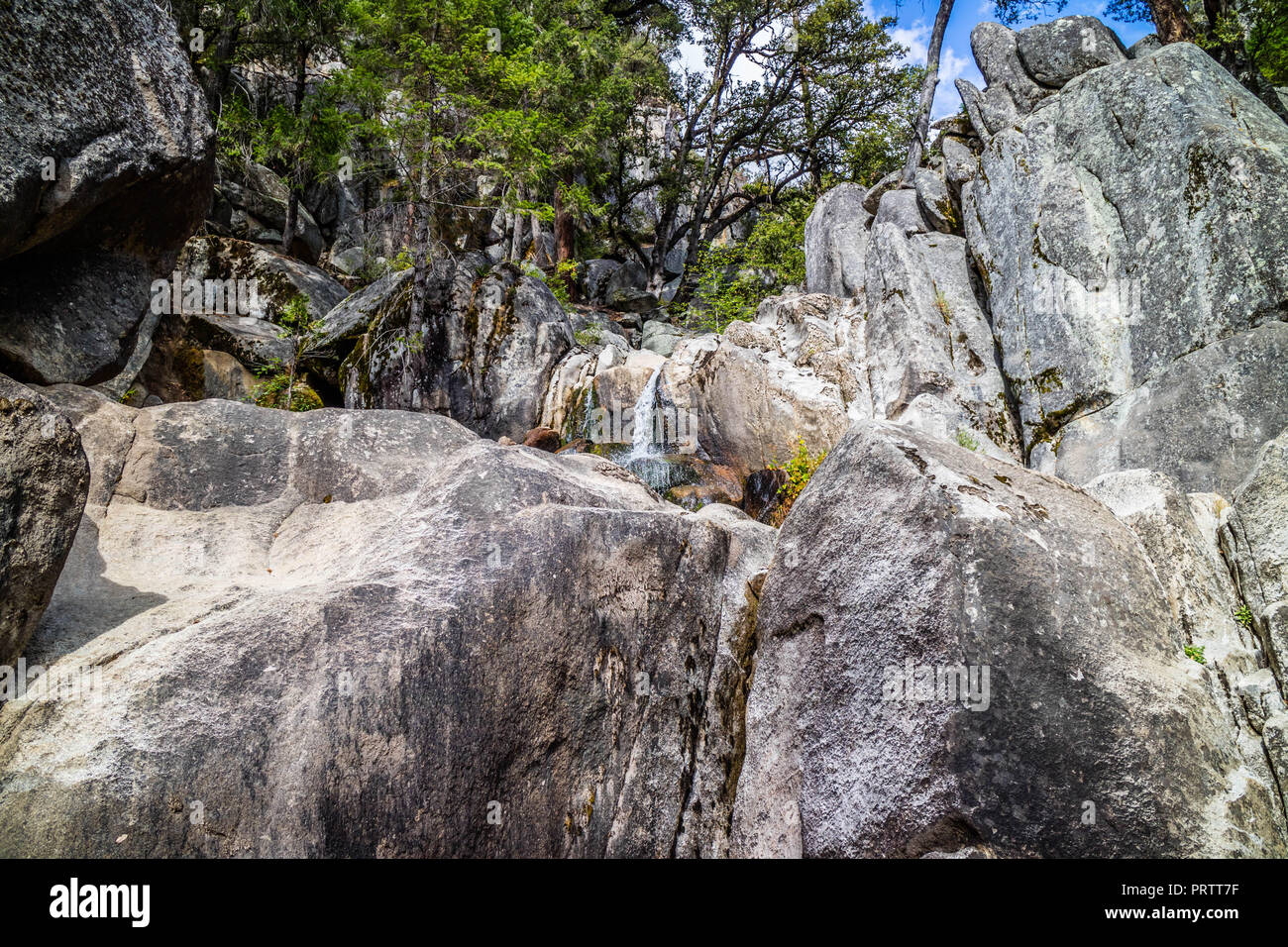 Ein kleiner Wasserfall im Yosemite National Park, Kalifornien Stockfoto