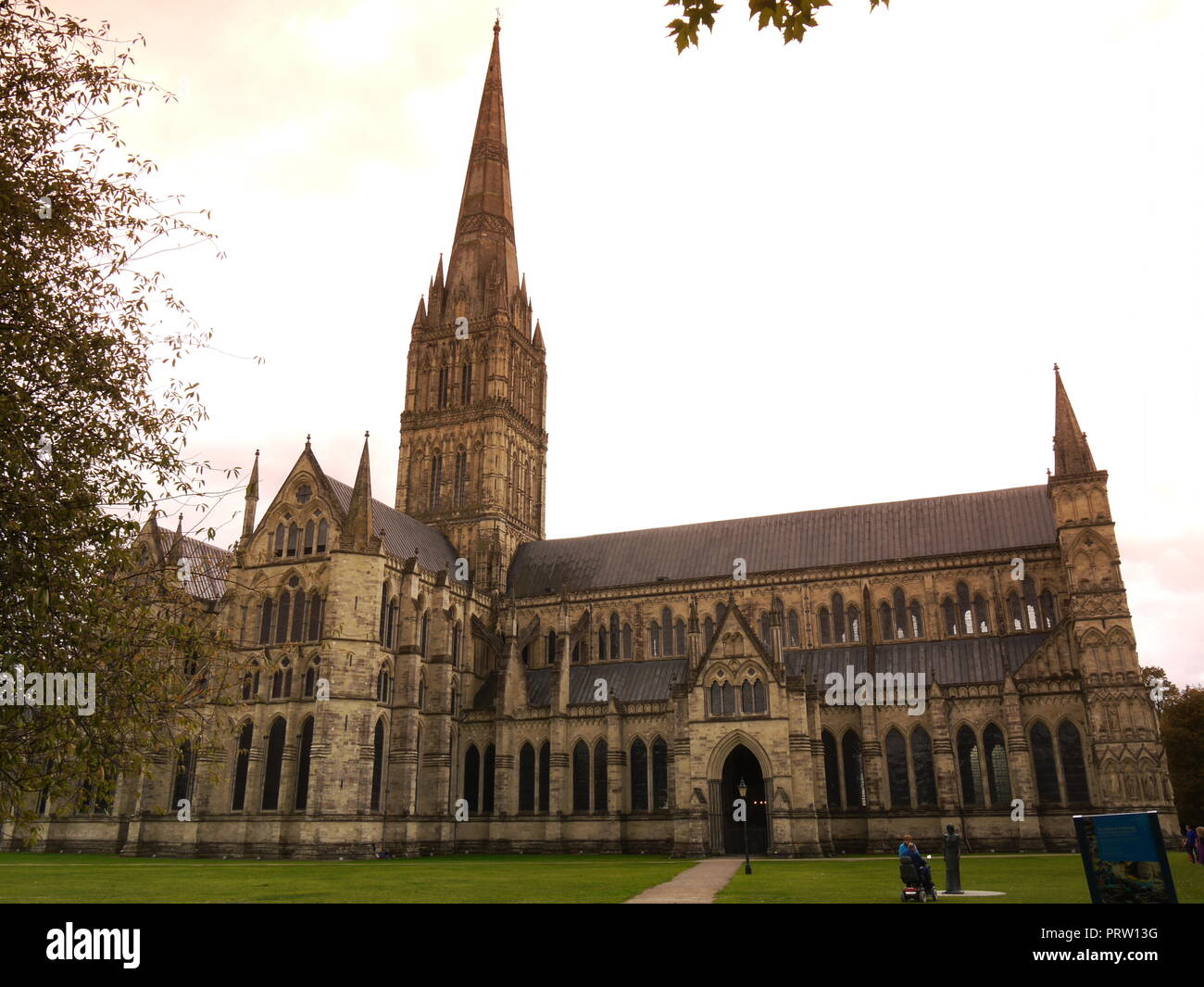 Cathedra Salisbury, Wiltshire, Großbritannien Stockfoto