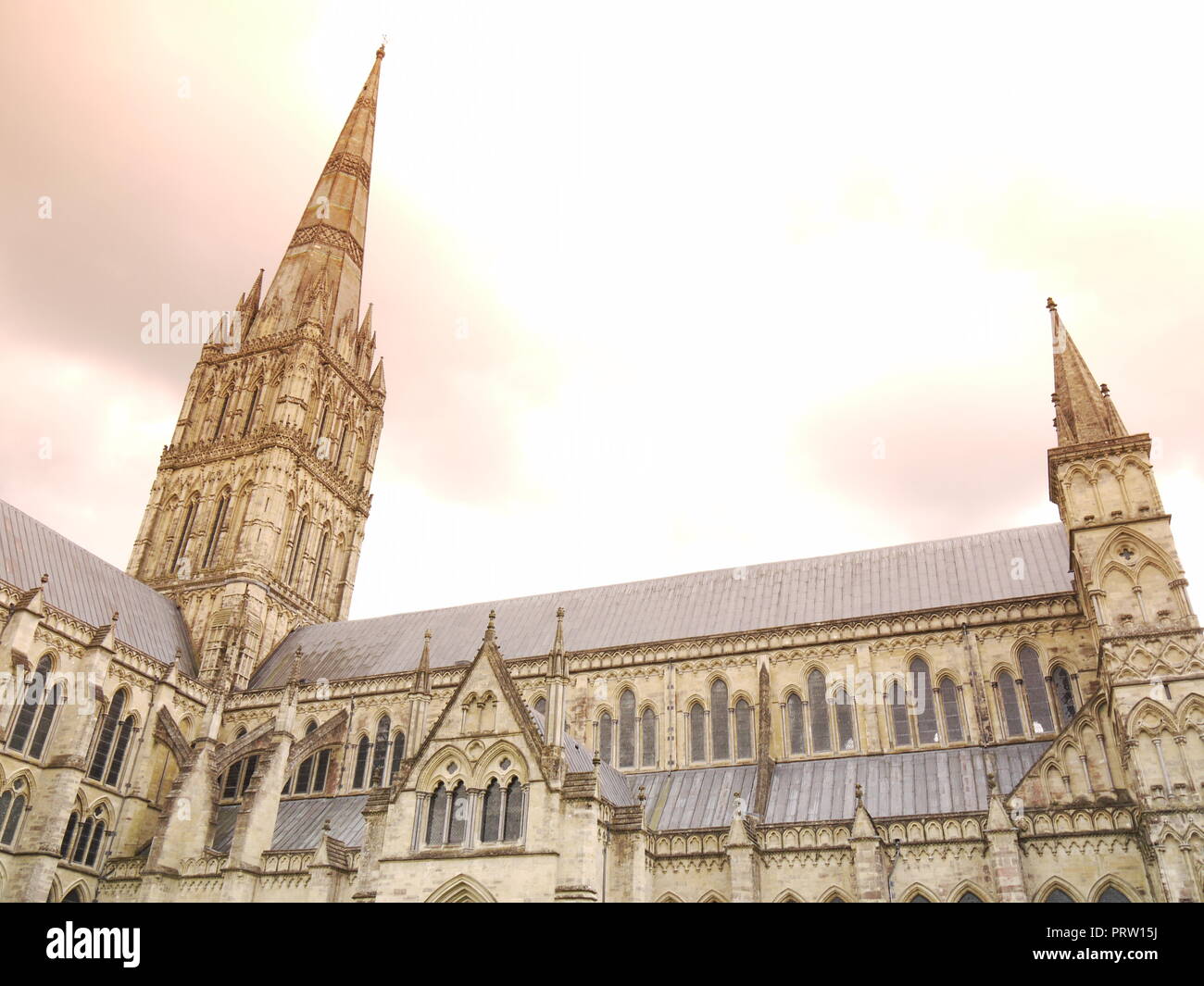 Cathedra Salisbury, Wiltshire, Großbritannien Stockfoto