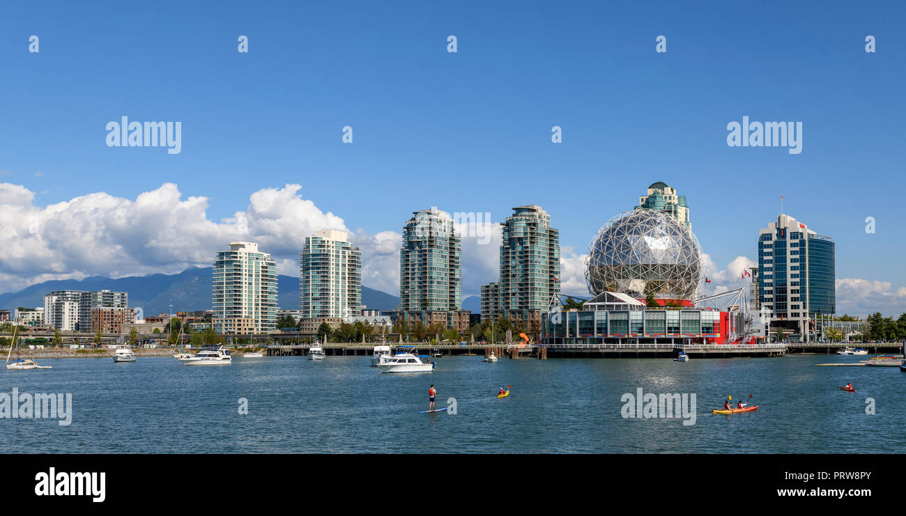 False Creek und der Wissenschaft Welt, Vancouver Stockfoto