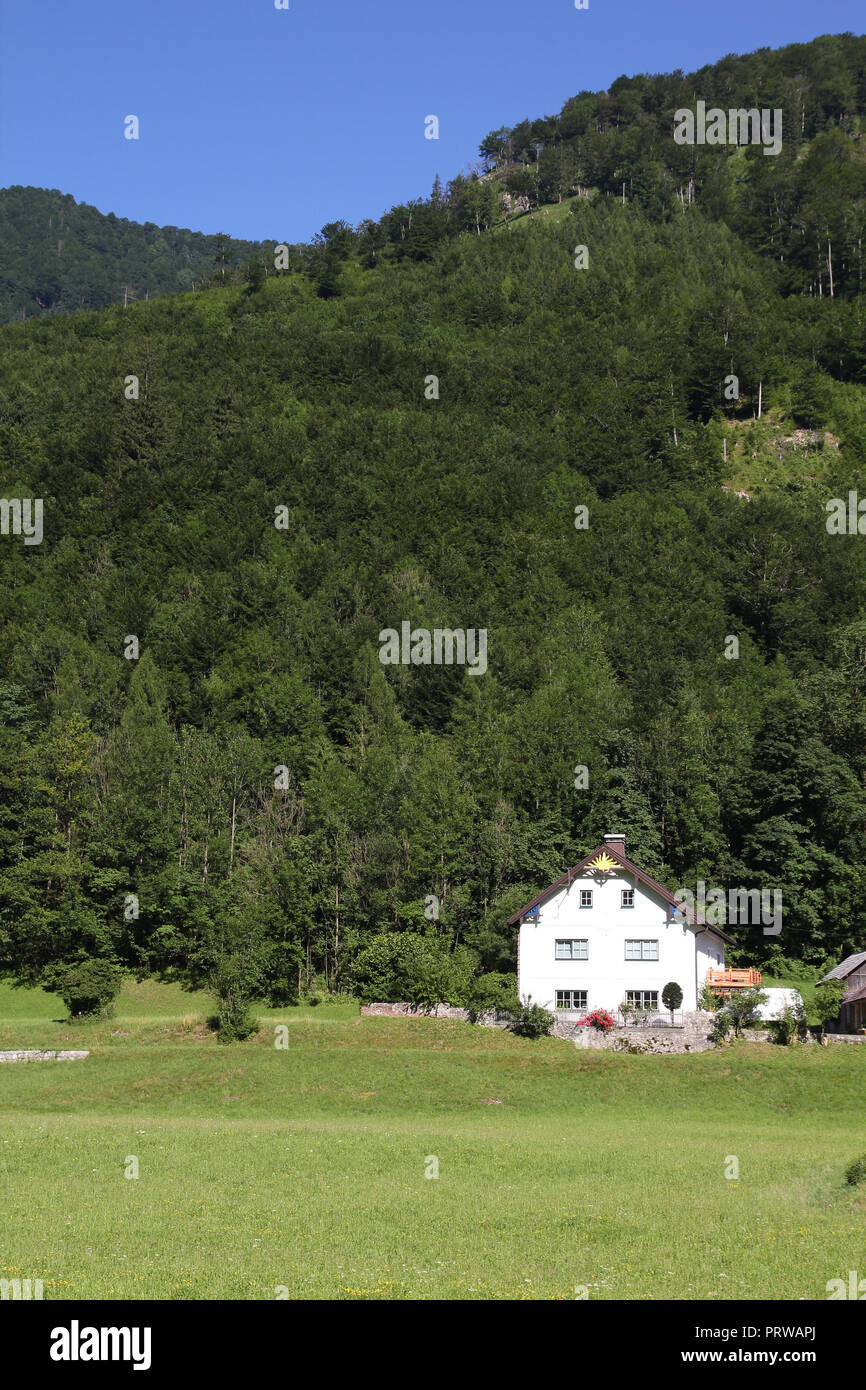 Österreichischen Alpen. Alpine Landschaft in Oberösterreich. Stockfoto