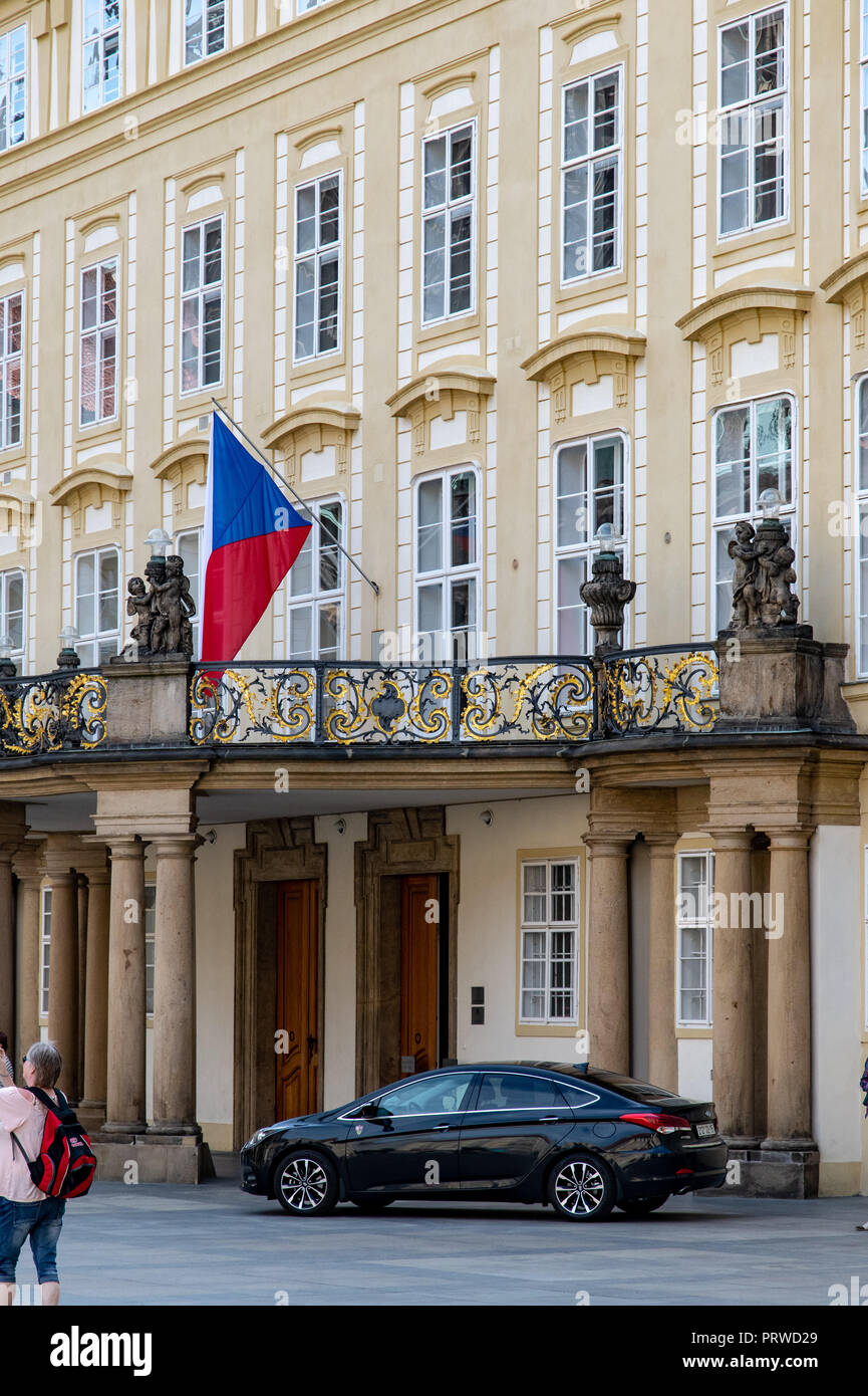 Residenz des Präsidenten in Prag Schloss Komplex in der Tschechischen Republik Stockfoto