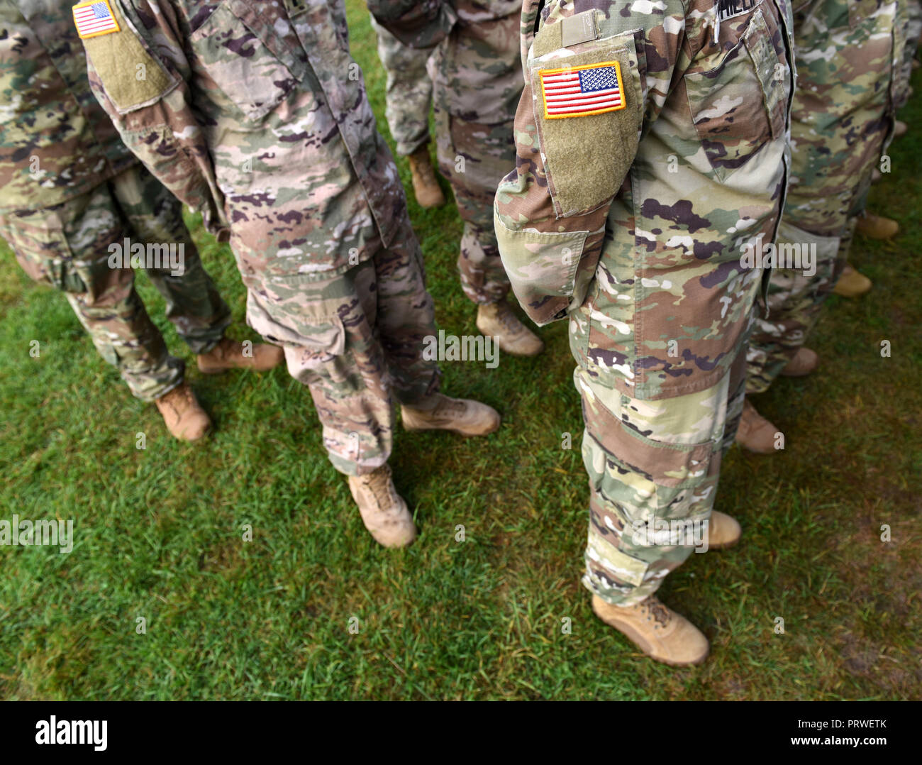 US Army uniform patch Flagge. US-Armee Stockfoto