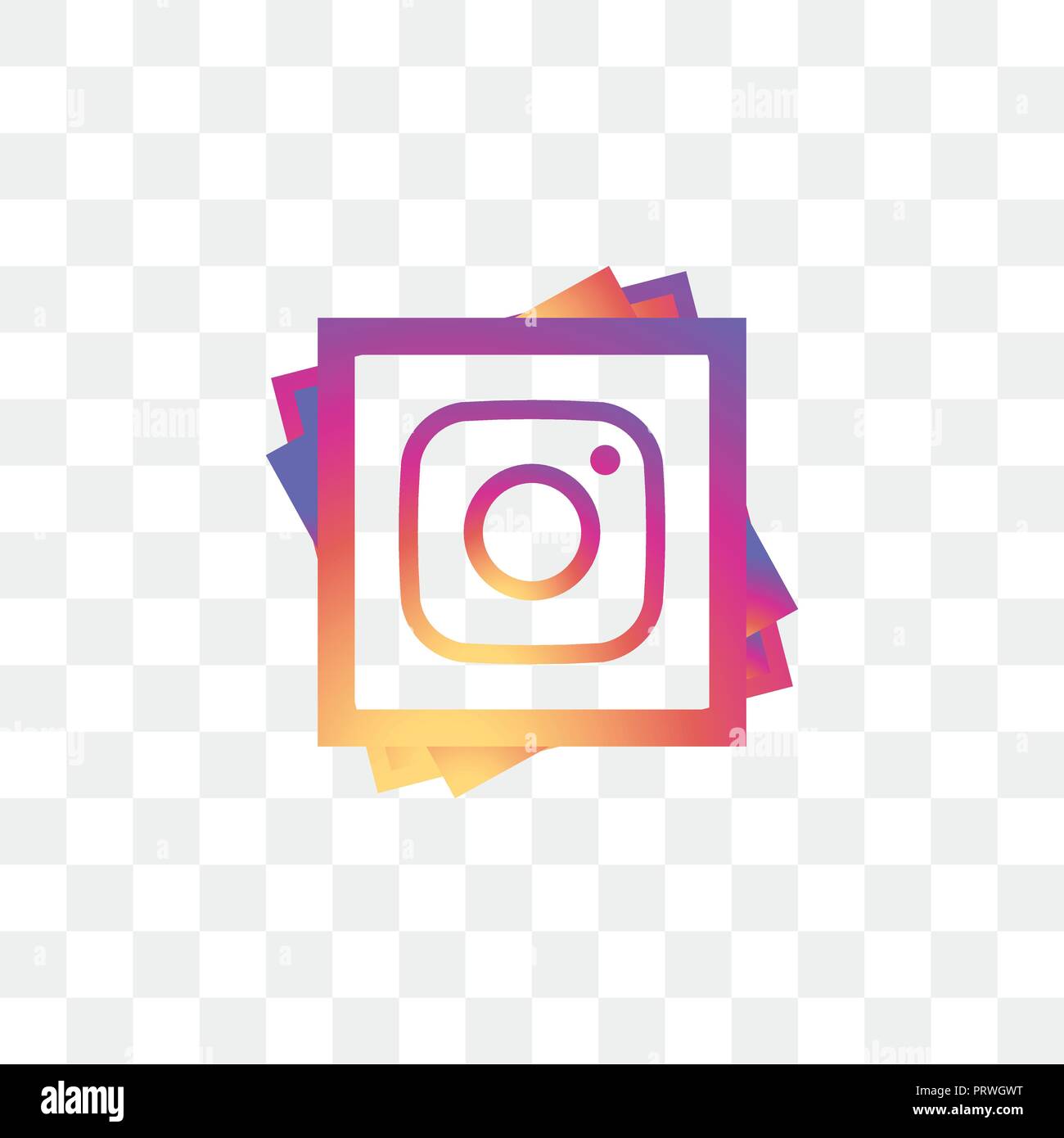 Instagram social media Icon Design template Vector Stock Vektor