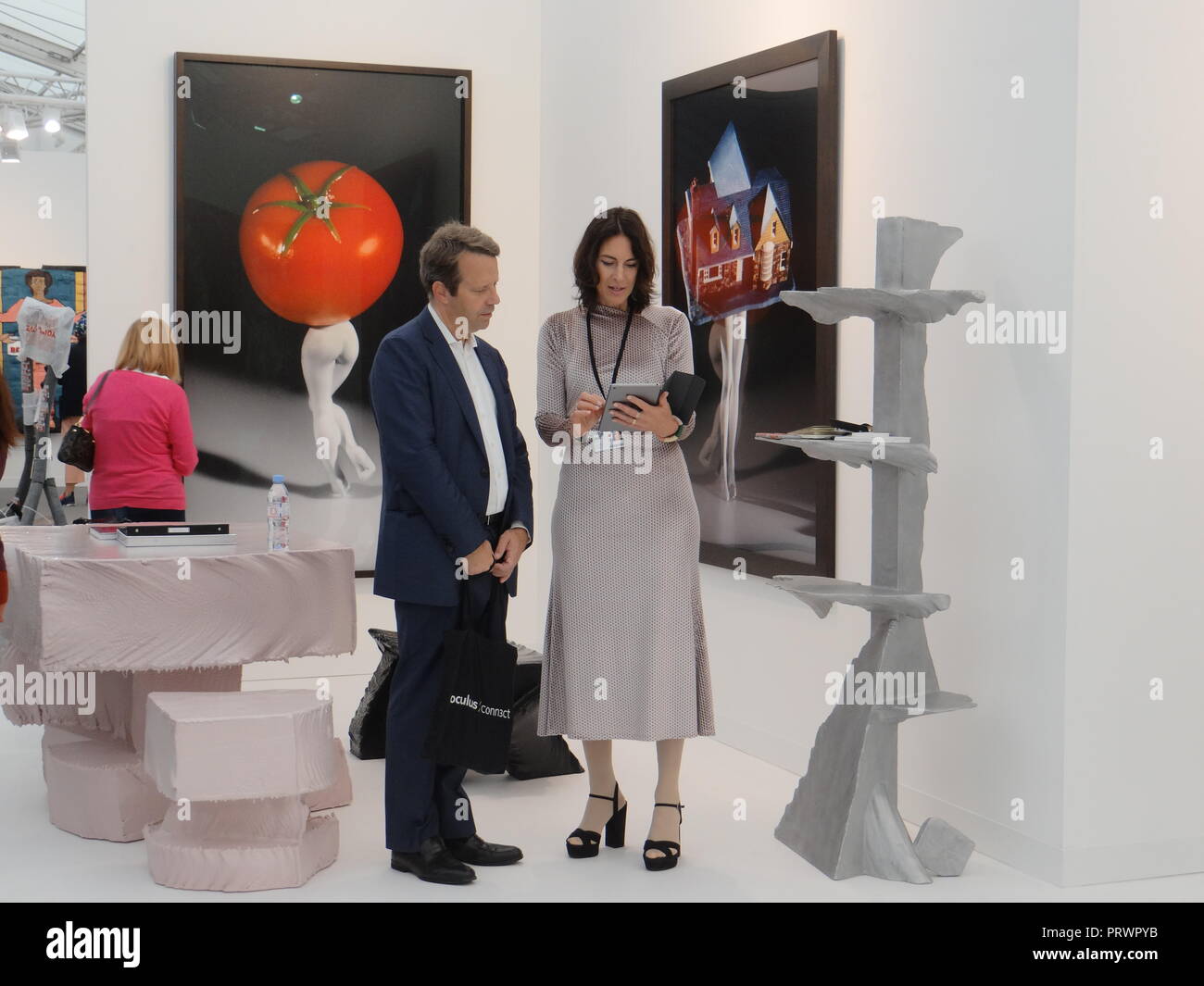 London, Großbritannien. 4. Okt 2018. Vorschau der Frieze Art Fair 2018, London, UK Credit: NASTJA M/Alamy leben Nachrichten Stockfoto