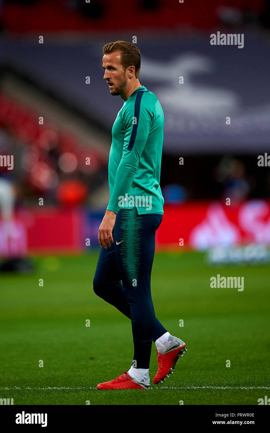 London, Großbritannien. 3. Okt 2018. Harry Kane von Tottenham während der Gruppe B Spiel der UEFA Champions League zwischen Tottenham Hotspurs und FC Barcelona im Wembley Stadion am Oktober 03, 2018 in London, England. Credit: José Bretón/Alamy leben Nachrichten Stockfoto
