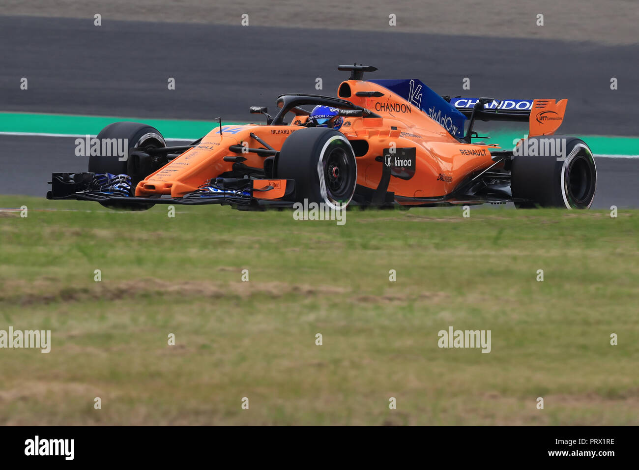 5. Oktober 2018, Suzuka International Racing Course, Suzuka City, Japan; Formel 1 Grand Prix von Japan, Freitag Freies Training; McLaren, Fernando Alonso Stockfoto