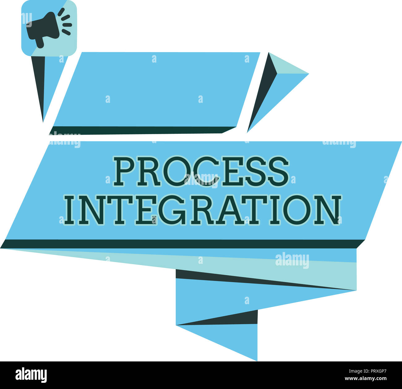 Handschrift text Process Integration. Begriff Sinne Konnektivität von Systemen, Dienstleistungen und Informationen. Stockfoto