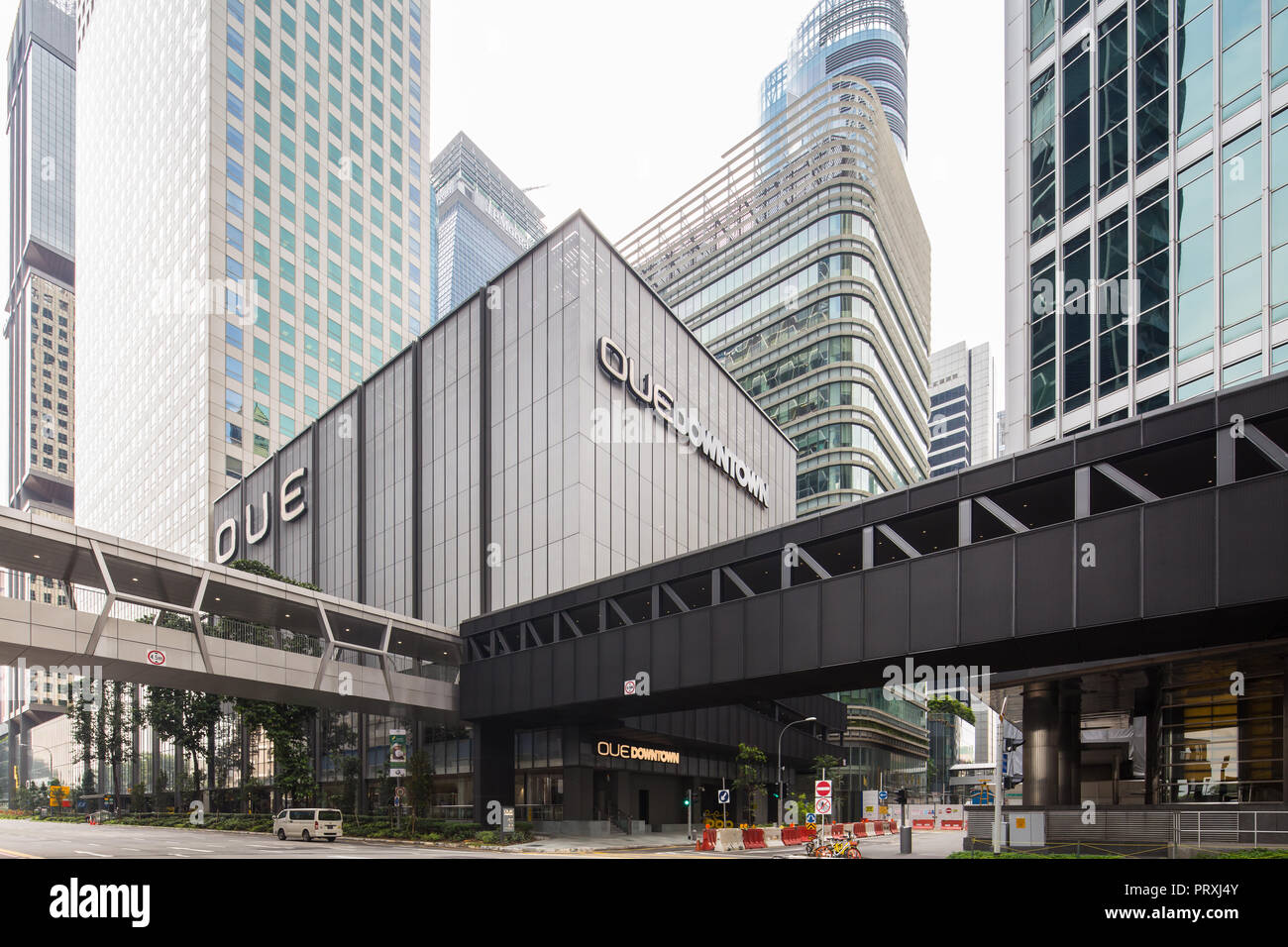 Our Downtown ist eine frische, neue Zicklein auf dem Block in Singapur sich entwickelnden CBD Landschaft Stockfoto